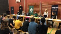Politisk debat på Vajsenhuset