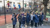 Flot udsmykning af boldburet